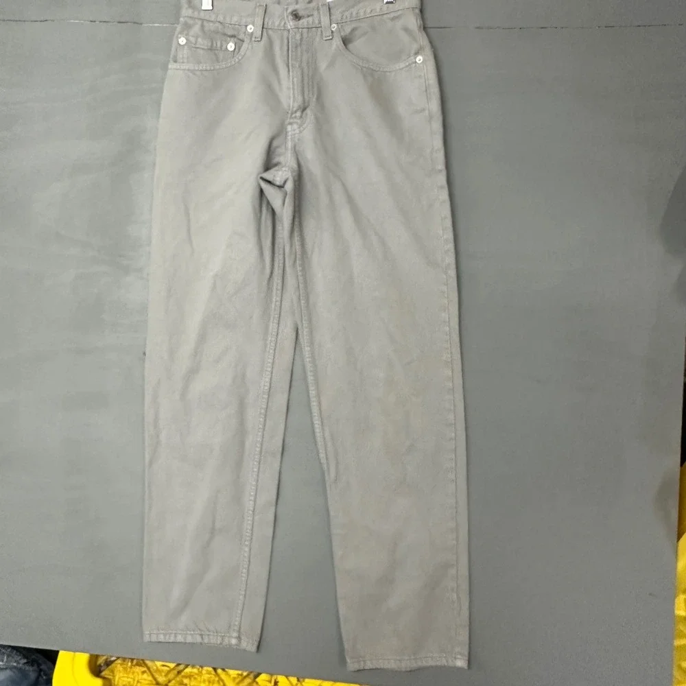 Levis 550 Relaxed Fit Grey Denim Jeans Mens 31x32 Tapered Leg Vintage Style‎